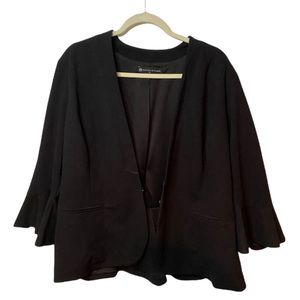 Fashion to figure flutter Sleeves Blazer